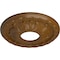 Ekena Millwork Leaf Ceiling Medallion (Fits Canopies up to 4 3/4"), 11 3/8"OD x 3 5/8"ID x 1 1/8"P, Smokey Topaz CM11LFSTF - alternate 5